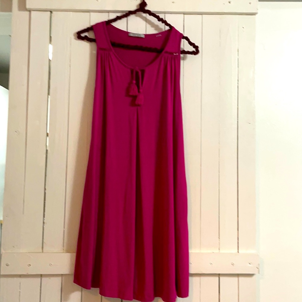 Fuschia dress by TART with POCKETS sz SMALL